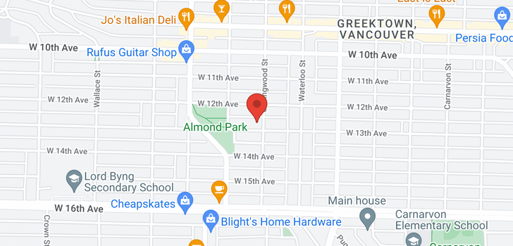 map of 3513 W 13TH AVENUE